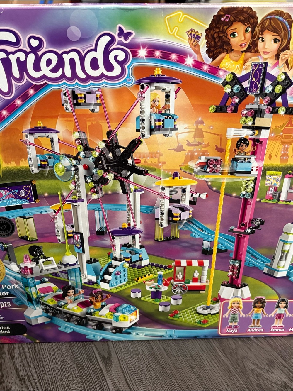 LEGO Friends Amusement Park Ride Set - Pink, Purple, Blue, Yellow